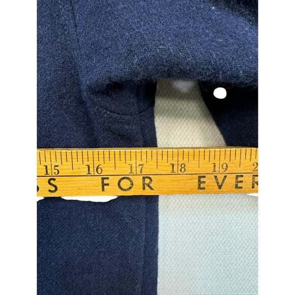 Gap Kids Wool-Blend Hooded Coat XS (S) Navy Quilted Lining & Large Pockets - Picture 5 of 10